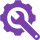 Purple Transparent Equipment Tracker Icon