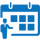 Blue Transparent Training Calendar Icon